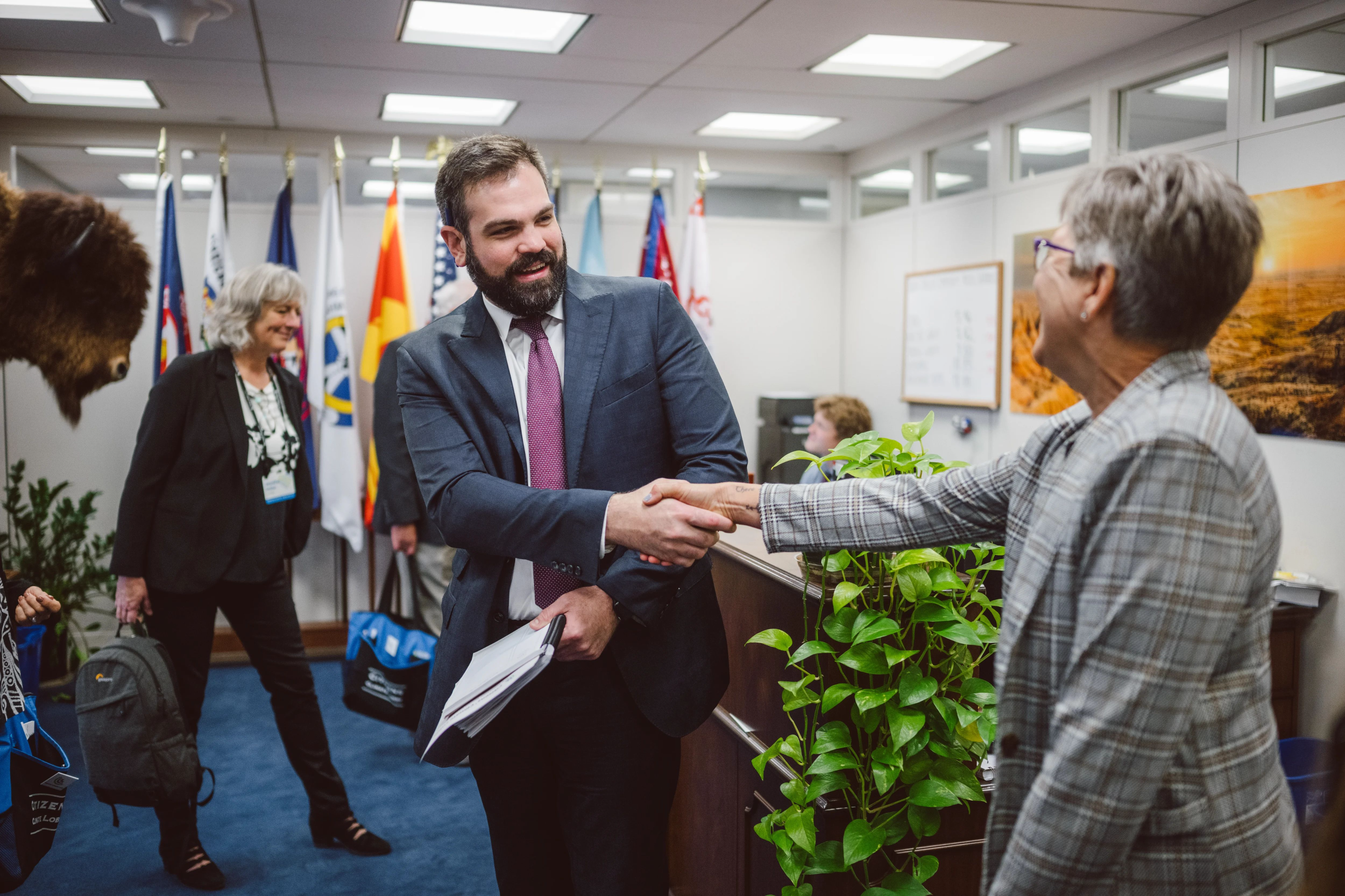 CCL volunteers in the U.S. Capitol