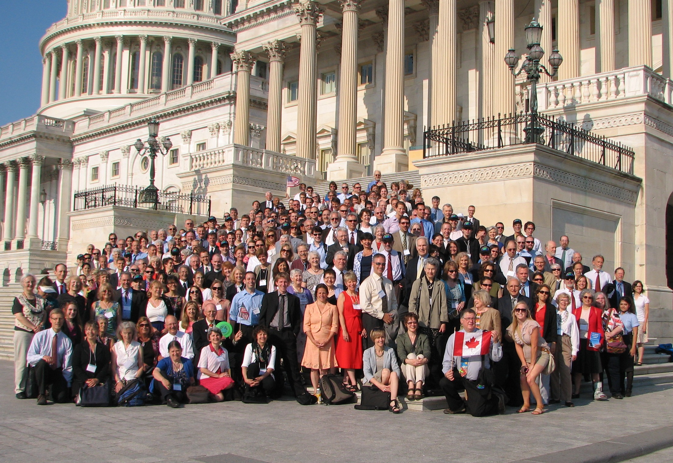 Hundreds of CCL volunteers gathered on the Capitol steps for the Lobby Day group photo