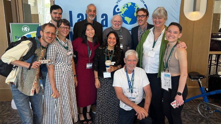 CCL volunteers gathered together at a conference