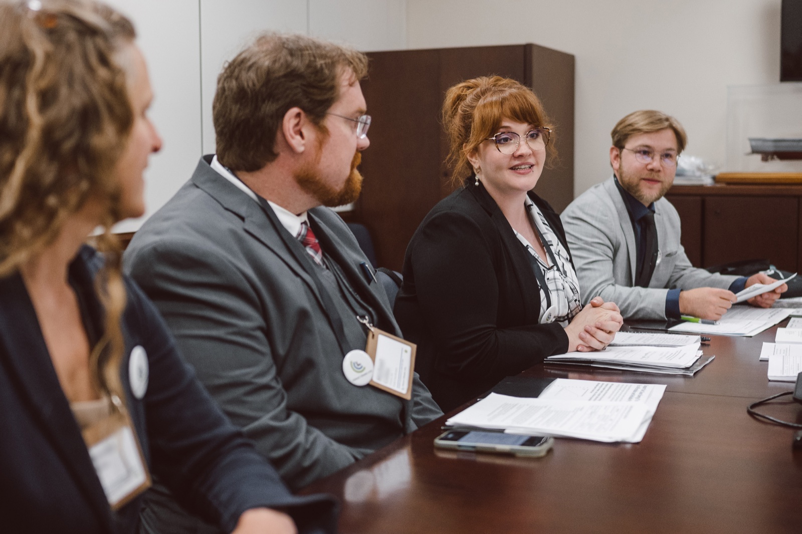 CCL volunteers in a lobby meeting with a congressional office